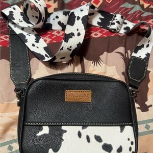Wrangler Black and White Crossbody Bag